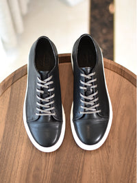Men's Handmade First-grain Horse Leather Distressed Casual Shoes