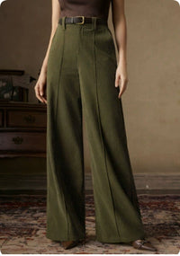 Autumn Draped Retro Corduroy Wide-leg Pants