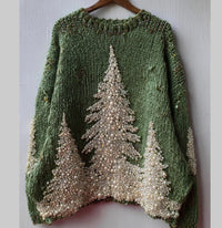 Womens Printed Crew-neck Sweatshirt Top