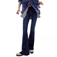 Low Waist Stretch Flared Jeans