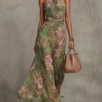 Resort-style Waist-cinching Figure-flattering Dress