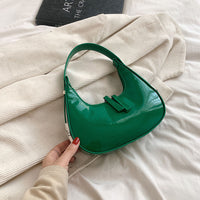 Textured Crescent Personality Trendy Simple Shoulder Underarm Bag