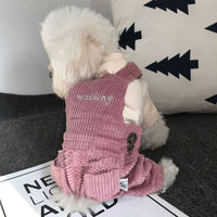 Autumn And Winter Pet Corduroy Overalls