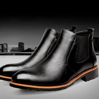 Fashion Retro Carved Warmth Men's Martin Boots