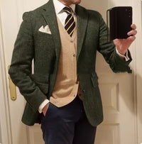 Men's Slim Fit Blazer In British Style