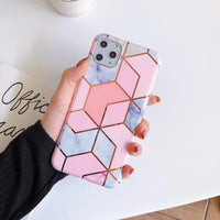 Splicing laser diamond phone case