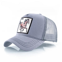Simple Breathable Baseball Cap With Animal Embroidery