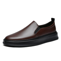 Fashion Men's Cowhide Noodle Casual Shoes