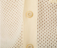 Refreshing Vacation Casual Pure Cotton Hollow Short Sleeve