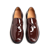 Tassel Casual Leather Shoes For Men One Pedal Loafer New