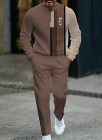 Casual Fashion Men's Long-Sleeve Pants Set