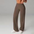 Womens Straight-leg Athletic Pants Loose-fitting Quick-dry Workout Wear