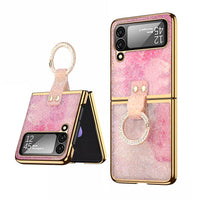Electroplating Glitter Ring Phone Case Rhinestones