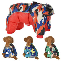 Dog camouflage cotton coat