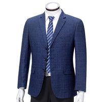 Korean Version Of Slim High-grade Men's Coat Plaid