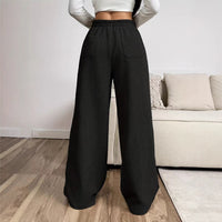 Women's Straight-Leg Lace-Up Casual Pants