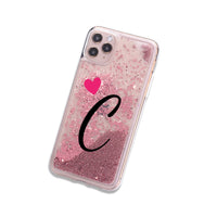 26 English letters with flower phone case