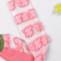Summer Thin Breathable Transparent Glass Silk Socks Women