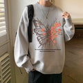 Mens Crew-neck Sweater For Fallwinterideal As A Base Layer