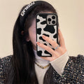 Japanese And Korean Cow Strip Mobile Phone Case