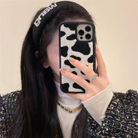 Japanese And Korean Cow Strip Mobile Phone Case