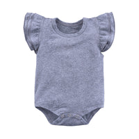 Children's Clothing Candy Color Ruffled Girls' Onesie Baby Romper