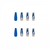 Manicure Blue Diamond Nail Patch