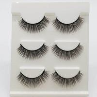 Three Pairs Of 3D Eyelash Natural Thick Multi-layer