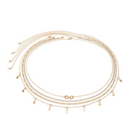 Metal Rhinestone Chain Navel Waist Chain Sexy Tassel