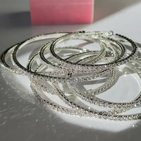 European And American Fashion Shiny C-shaped Earrings