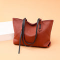 European And American Casual Top Layer Cowhide Handbag