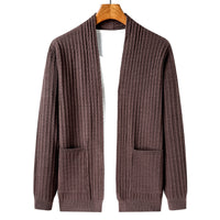 Lapel Drum Wave Men's Casual Solid Color Simple Top