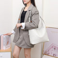Womens Stylish Casual Crossbody Bag With A Genuine Leather Texture