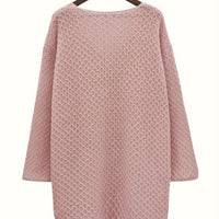 Women's Loose V-neck Plus Size Long Sweater