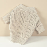 Sweater Dog Cute Pet Warm Clothes Solid Color
