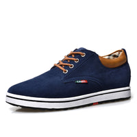 Genuine Leather Wear-resisting Sand Non-slip Elevator Shoes Men