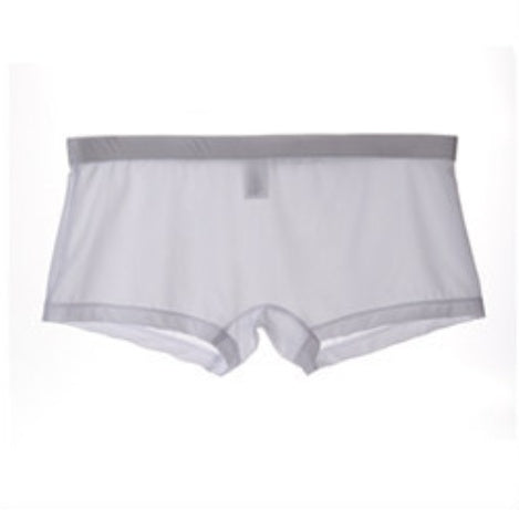 Men's Ice Silk Flat Corner Thin Semitransparent Underwear