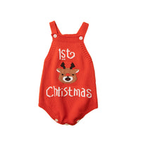 Christmas Babies' Knit Jumpsuit Autumn And Winter