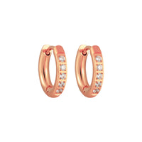 Light Luxury High-End Sparkling Diamond Earrings For Women Stainless Steel