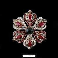 Baroque-style Vintage Crystal Brooch For Men And Women