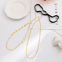 Stretch Geometric Heart Tassel Metal Body Chain