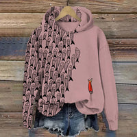 Womens Floral-print Long-sleeve Top