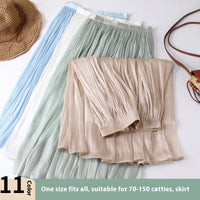 Slim Slimming Mid-length Elegant Pendant Summer Elastic Skirt