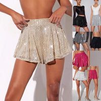 Cross-border European And American Womens Clothing Sparkly Beaded Shorts