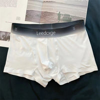 Ice Silk Men's Underwear Boys Solid Color Light Breathable No Sense Boxer Shorts