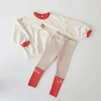 Simple Baby Children's Stitching Letter Leggings