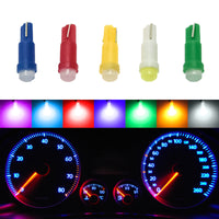 Car Bulb Ceramic T5 Car Led Instrument Light Makeup Light T5 1SMD 3D Astigmatism COB Indicator Light