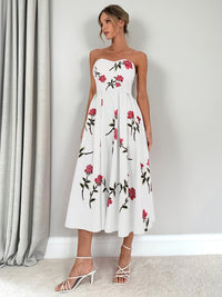 Elegant Line Women's A-Line Floral Print