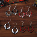 Eccentric Personality Dark Style Bat Pendant Earrings