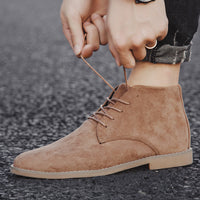 Men's Suede Pointed Martin Boots